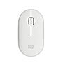 Ratón (Mouse) Óptico Inalámbrico Pebble M350, Bluetooth, USB, Color Blanco, LOGITECH 910-005770