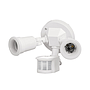 Arbotante de Seguridad con Sensor de Movimiento, VOLTECK LAIT, 2XE26, Max. 300W, Color Blanco, TRUPER ARB-901S