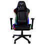Silla Gamer Modelo Neon Demon, Iluminación RGB, Reclinable, C/ Soporte Cervical y Lumbar, Color Negro, Max. 150 Kg, NACEB NA-09S2
