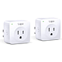 Kit de Enchufes Inteligentes, Smart Plugs Mini Wifi, 1 Conector, 1200W, 10A, Color Blanco, 2 Piezas, TP-LINK TAPO P100 (2-PACK)