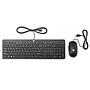 Kit de Teclado y Ratón (Mouse)  Slim Business, Alámbrico, USB 2.0, Color Negro, HP T4E63AA#ABM