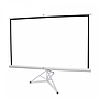 Pantalla de Proyección Manual con Tripie DIBAN, 120" Diagonal, 213.3 x 213.3 Centímetros, Color Blanco Mate, QIAN QPD-69603