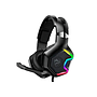 Audífonos con Micrófono Gamer, Modelo K10 PRO RGB, Alámbrico (3.5mm - USB), Sonido Estéreo, Iluminación RGB, Color Negro, RAIJU AD-K10PRO-RGB
