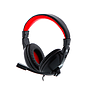 Audífonos con Micrófono Gamer, Modelo VORACIS, Alámbrico (3.5mm), Sonido Estéreo, Color Negro, XTECH XTH-500