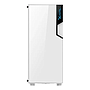 Gabinete Gamer Modelo XZ130, ATX, Panel Lateral de Cristal Templado, 3 Ventiladores Incluidos, RGB Seleccionables, No Incluye Fuente de Poder, XZEAL XZCGB06W