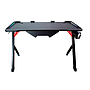 Escritorio Gamer XZ5010 RGB Touch, Metal/Fibra de Carbono, 120x60x75, Game Pad Holder 2 USB x 2.0, Color Negro, XZEAL XZDESG1B