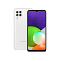Smartphone Galaxy A22, CPU MediaTek MT6769T, RAM 4GB, ROM 128GB, LED Multi Touch 6.4" HD+, BT 5.0, Wi-Fi, Cámara Ppal 48MP, Android 11, Color Blanco, SAMSUNG SAMGLXA22-B