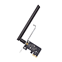 Adaptador PCI Inalámbrico Doble Banda AC 600 Mbps, Antena de Alta Ganancia, Tecnología MU-MUMO, Seguridad WPA3, Soporte de Perfil Bajo y Altura Completa, TP-LINK ARCHER T2E
