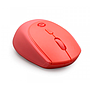 Ratón (Mouse) Óptico Modelo COLORFUL, Inalámbrico (USB), Hasta 1600 DPI, Color Rojo, QIAN GAC-24405R