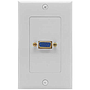 Tapa P/ Caja, Montaje al Ras, 1 Puerto VGA Hembra, Color Blanco, BROBOTIX 045687