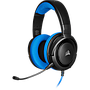 Audífonos con Micrófono Gamer HS35 Stereo, Alámbrico 3.5mm, Longitud del Cable 1.1 Metros, Color Negro / Azul, CORSAIR CA-9011196-NA