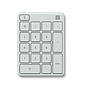 Teclado Numérico Inalámbrico (Bluetooth), Color Blanco Glaciar, MICROSOFT 23O-00030