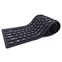 Teclado Flexible, Alámbrico, USB, Color Negro (Español), BROBOTIX 801935