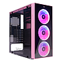 Gabinete Gamer BALAM RUSH DRAGONFLY, ATX, Media-Tower, Ventana Lateral de Cristal Templado, 3 Ventiladores Frontales RGB, No Incluye Fuente de Poder, Color Rosa, ACTECK BR-932806
