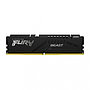 Memoria RAM Fury Beast Black DDR5, PC5-41600 (5200MHz), 16GB, Non-ECC, CL40, XMP, KINGSTON KF552C40BB-16