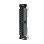 Panel de Parcheo para Montaje en Pared, 12 Puertos, UTP, Cat6, Color Negro, INTELLINET 560269