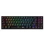 Teclado Gamer DEIMOS K599 RGB, Mécanico, Switch RED, Alámbrico / Inalámbrico, Retrolimuniado RGB Chroma., Color Negro (Inglés), REDRAGON K599-KRS