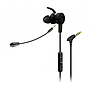 Audífonos con Micrófono Removible GAME FACTOR, Alámbrico 3.5mm, Incluye Estuche, Color Negro, VORAGO EPG500