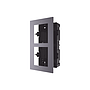 Base con 2 Espacios para Empotrar Módulos de Video Porteros, HIKVISION DS-KD-ACF2