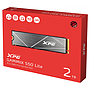 Unidad de Estado Sólido (SSD) XPG Gammix S50 Lite NVMe, Capacidad 2TB, PCI Express 4.0, M.2, Disipador Adherido, ADATA AGAMMIXS50L-2T-C