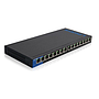 Switch Gigabit de 16 Puertos 10/100/1000 Mbps, Carcasa Metálica, Línea Empresarial, No Administrable, LINKSYS LGS116
