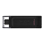 Memoria Flash USB-C 3.2, DataTraveler 70, Capacidad 128GB, Color Negro, KINGSTON DT70/128GB