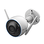 Cámara Bala (Bullet) WiFi, 5MP (3K), Detección Humana, Detección de Vehículo, Sirena, Luz Parpadeante, Colores en Oscuridad, Micro SD, Uso en Exterior, EZVIZ CS-H3-3K