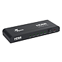 Adaptador Multiplicador de Video HDMI, 4 Salidas, 1920 x 1080 Pixeles, Alimentación Propia, XTECH XHA-410