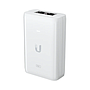 Adaptador PoE (48 VDC, 0.65A), Puerto Gigabit, Ideal para Equipos UniFi, UBIQUITI U-POE-AT