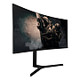 Monitor Gamer Curvo LED 34” Ultra Wide Game Factor MG801, Resolución Quad HD (3440x1440), 2x DP / 2x HDMI, Color Negro, 165Hz, 1ms, VORAGO MG801