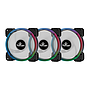 Kit ARGB de Ventiladores, Tiras de Luz y Control Yeyian Typhoon LII Master, QIAN YCF-3KFS-01