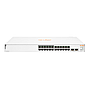 Switch Gigabit Ethernet Aruba Instant On 1830 24G, 24 Puertos Class4 PoE 10/100/1000Mbps + 2 Puertos SFP, 195W, 52 Gbit/s, 16.000 Entradas - Administrable, HPE JL813A