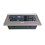 Caja para Mesa, Puertos HDMI, VGA, USB 2.0, 3.5mm, RJ-45, Color Plata/Negro, BROBOTIX 005514