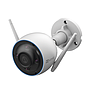 Cámara Bala (Bullet) WiFi, 3 MP (2K), Detección Humana, Detección De Vehículo, Alertas de Voz Personalizables, Sirena, Luz Parpadeante, Colores en Oscuridad, Micro SD, Uso En Exterior, EZVIZ CS-H3-2K