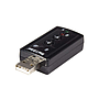 Adaptador USB - 3.5 mm, Micrófono / Audífono, Color Negro, STARTECH ICUSBAUDIO7