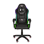 Silla Gamer RAMPAGE, RGB, Hasta 150KG, Color Negro/Rosa, NECNON NBSGR128RG