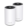 Kit 2 Routers Inalámbricos MESH Interior para Hogar, Doble Banda Wi-Fi 6E AX5400 Mbps, 3 Puertos Gigabit WAN/LAN, 4 Antenas Internas, TP-LINK DECO XE75 (2 PACK)