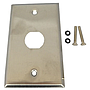 Tapa (Faceplate) Metálica de Acero Inoxidable Estándar, para Jack Industrial, BROBOTIX 101840