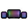 Bocinas START THE GAME, 2.1 USB/3.5mm, 3W*2 + 10W Subwoofer, RGB, Color Negro, VORAGO SPK-255