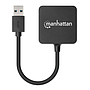 Adaptador USB 3.0 (HUB), 4 x USB A, Hasta 5000 Mbit/s, MANHATTAN 162296