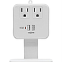Supresor de Picos GE Blanco con 2 Contactos / 2 USB y Portaobjetos