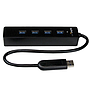 Adaptador USB 3.0 (HUB), 4 x USB 3.0, Hasta 5 Gbps, 0.2 Metros, STARTECH ST4300PBU3