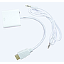 Adaptador de Video HDMI - VGA (M-H), C/ Cable de Audio 3.5mm, NACEB NA-235