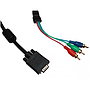  Cable Convertidor VGA Macho DB15 HD a Video Compuesto RCA de 1.5 Metros, VCOM CG011C-1.5