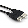 Cable Extensión USB 2.0 1.8m de Macho Tipo A a Hembra Tipo A, Color Negro, VCOM CU202-B1.8