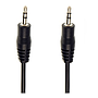 Cable Plug 3.5mm a Plug 3.5mm Estéreo, 3 metros, Color Negro, VCOM CV201-3.0