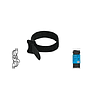 Cincho de Contacto Doble VOLTECK, Largo 150 mm, Color Negro, 20 Piezas, TRUPER CINVE-15N