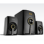 Bocinas 2.1, Inalámbricas (Bluetooth), Soporta SD / USB, Color Negro, Incluye Control Remoto, VORAGO SPB-300