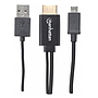 Adaptador de Video MHL - HDMI (M-M), C/ USB P/ Energia, Longitud 0.76 Metros, MANHATTAN 151498