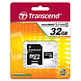 Memoria MicroSD Transcend Clase 4, 32GB, con Adaptador SD, Negro